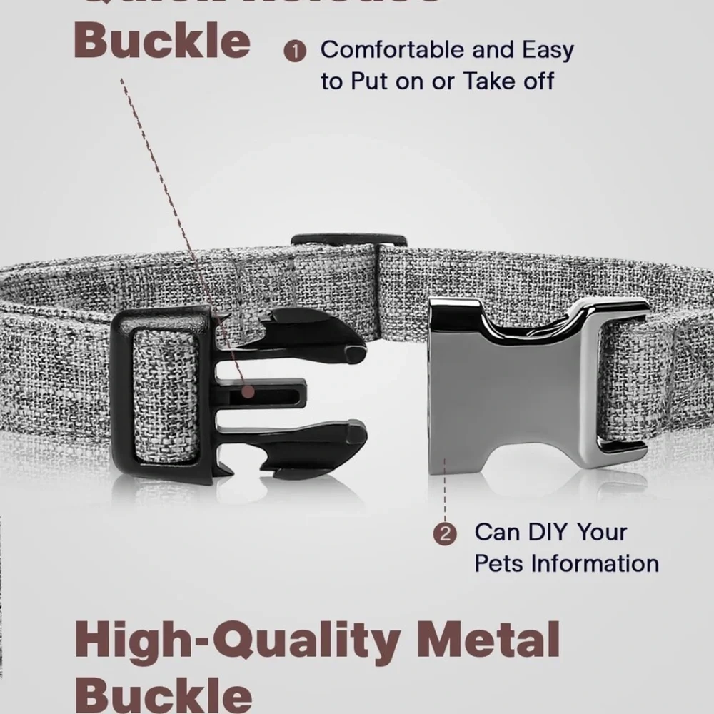 AirTag Dog Collar, Dog Collar for Medium Dogs with Air Tag Holder Case - Picture 6 of 8